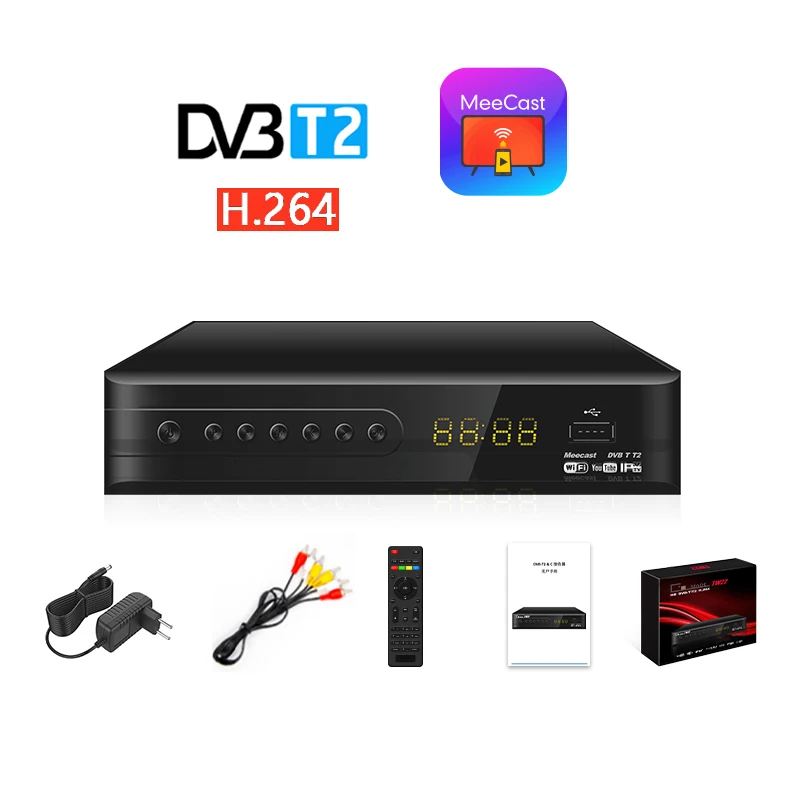 DVB T2 Decoders Support Multi Languages African Channels IP TV DVB-T2 TV Digital Tuners Free to Air MeeCast HD Dvb T2 Indonesia