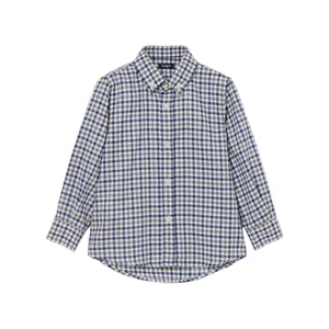 Customized Children Clothing Best Price Classic Grid Wholesale Boys Shirts Guangzhou Factory