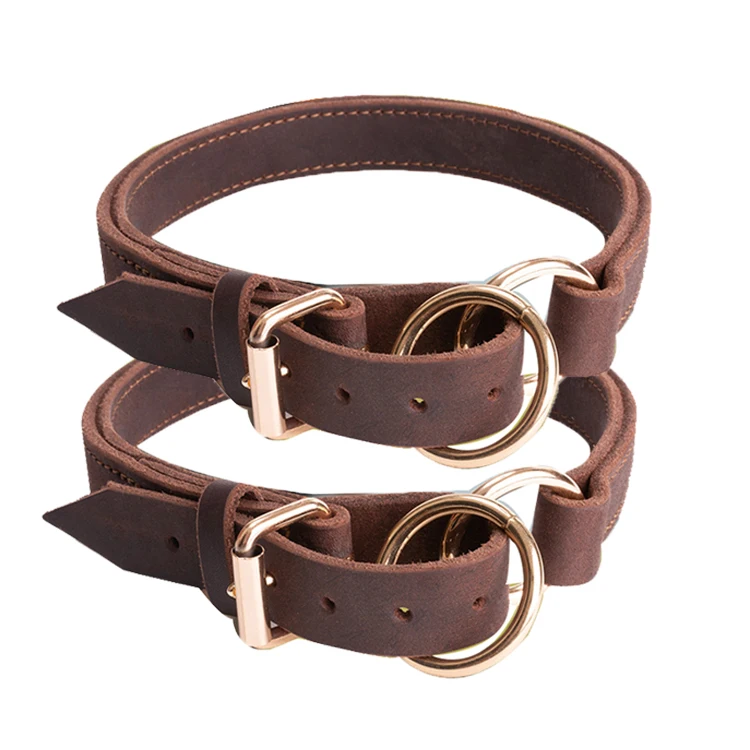 leather cow collar