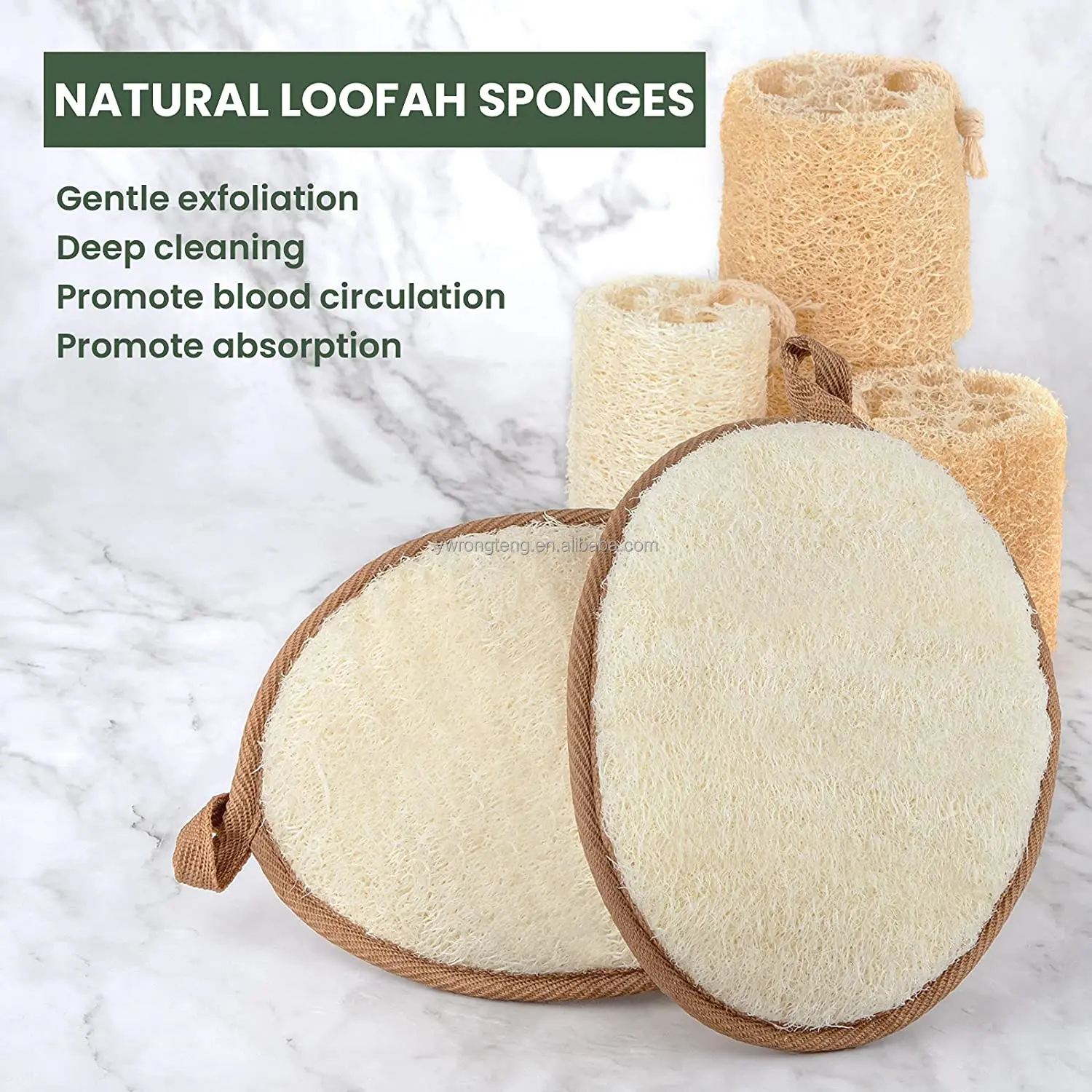 Large Natural Loofah Sponge Exfoliating Body Scrubber 2 Pack Shower Loofah Loofah For Women And