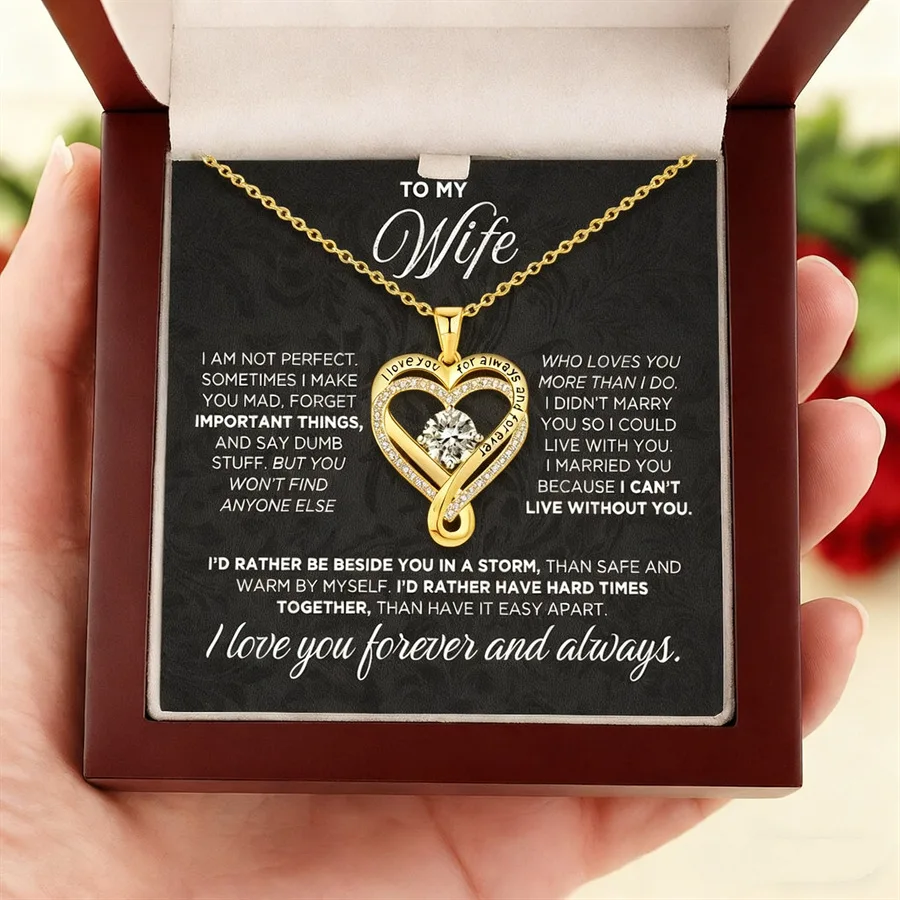 Novirasine Eternal Heart Double Layered Necklace
