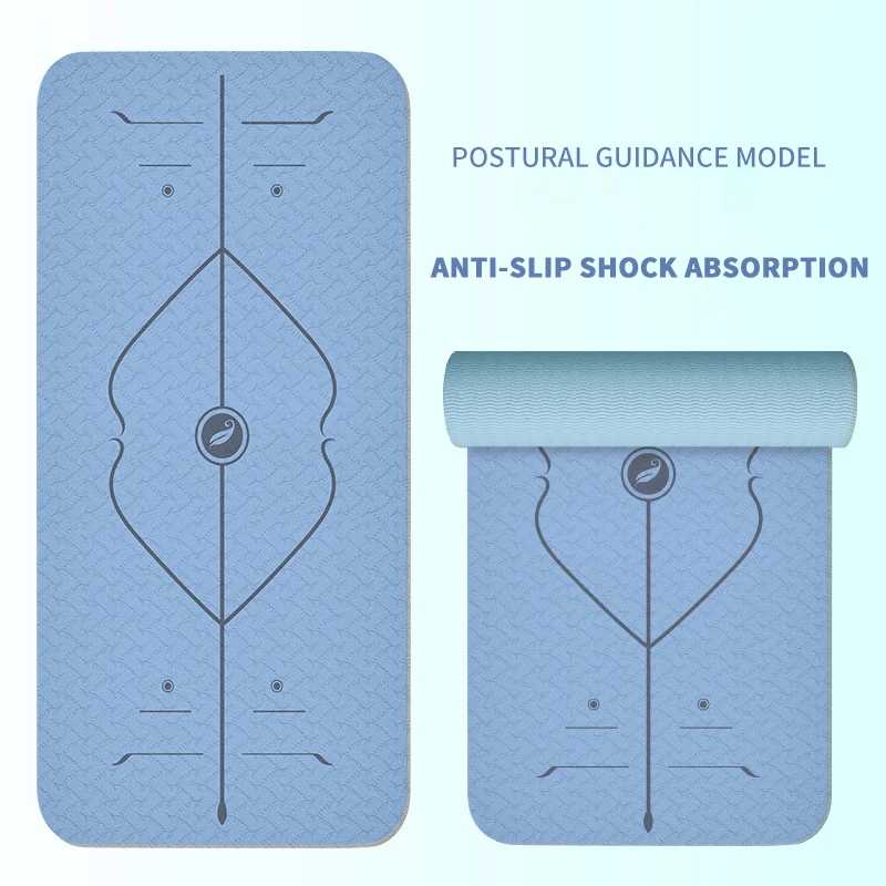 Low MOQ Factory Wholesale Yoga Mats Custom Logo Foldable Yoga Mat Double-Sided Anti-Slip High Quality Yoga Mat