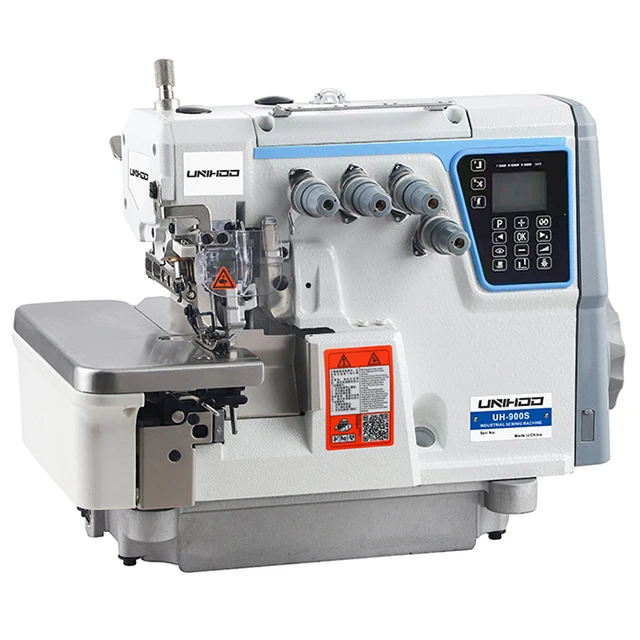 4-Thread Automatic Overlock Industrial Sewing Machine with Auto Thread Trimmer JACK Model Use for Garment Condition