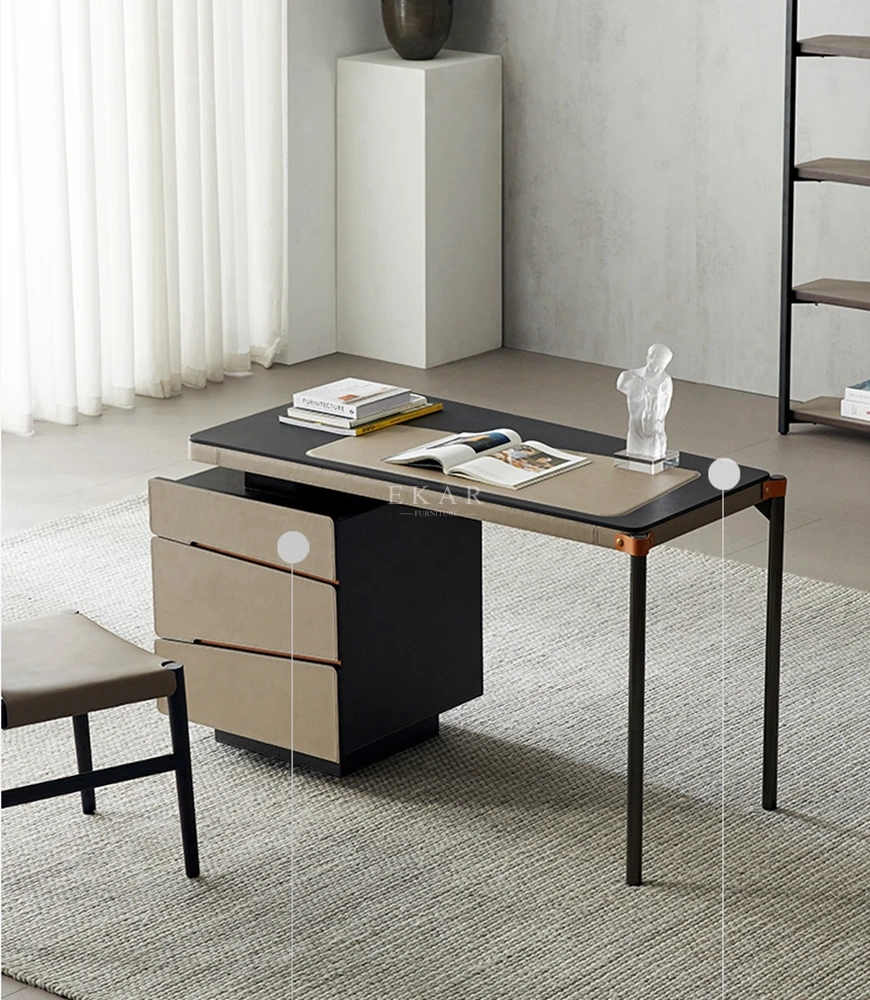 Economic Simple Design Office Computer Desk with Drawer Modern Home Furniture Wooden Study Desk for Home Office details