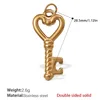 Pj435g double-sided solid gold pendant
