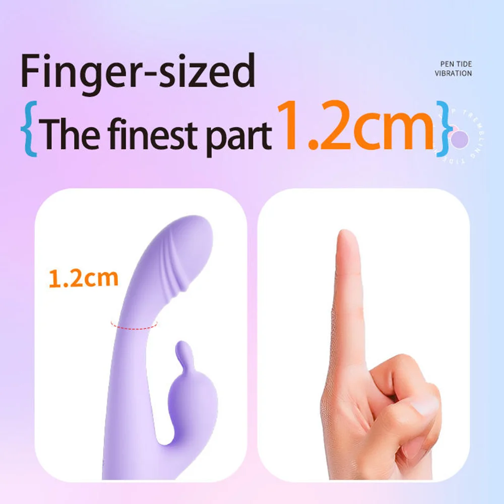 Ergonomic rabbit vibrator design