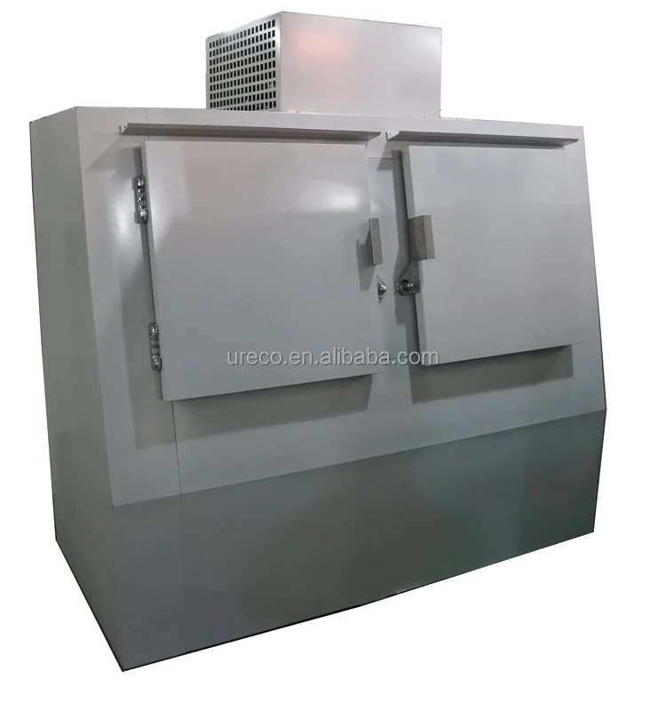 Two Slant Door Bagged Ice Storage Bin with Cold Wall System - China Ice  Merchandiser, Ice Storage Bin