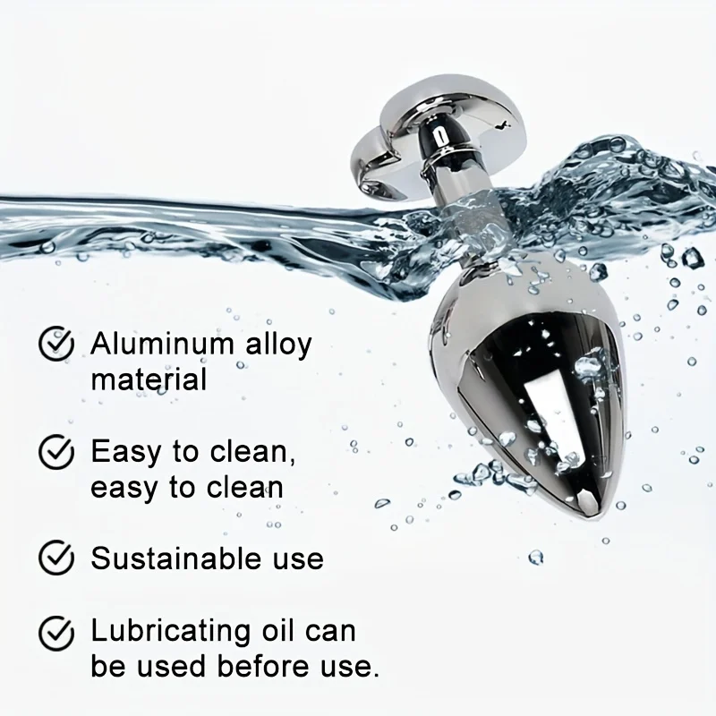3Pcs/Set S M L Metal Anal Plug Stainless Butt Plug Fetish Adult Anal Sex  Toys Heart Crystal Jewelry Anal Butt Plug for Men Woman