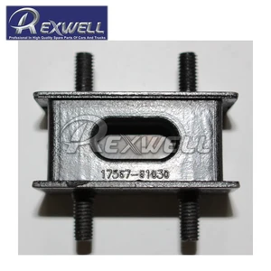 High Quality OEM 17567-61030 Insulator Exhaust Hanger Mount Muffler Bracket for Toyota Coaster Land Cruiser Exhaust Pipe Mount