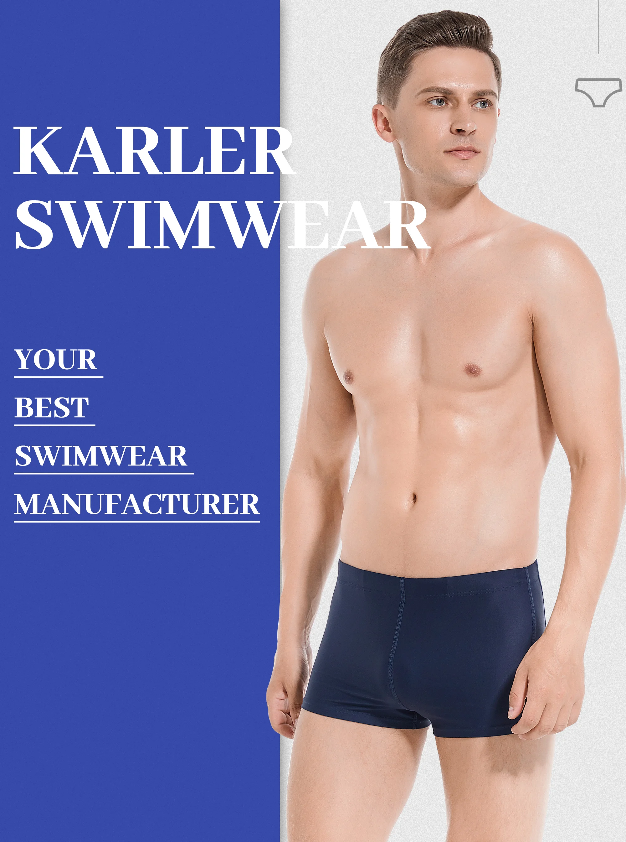 men's swimwear with zipper fly