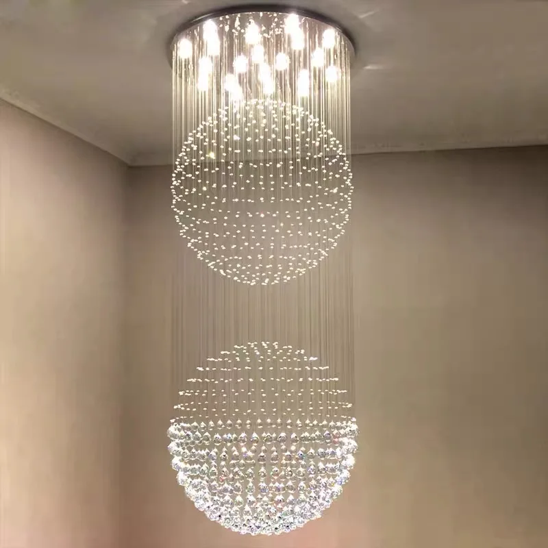 Luxury Crystal Chandelier Raindrop LED Flush Mount Ceiling Light Fixtures Lighting Lamp Jt