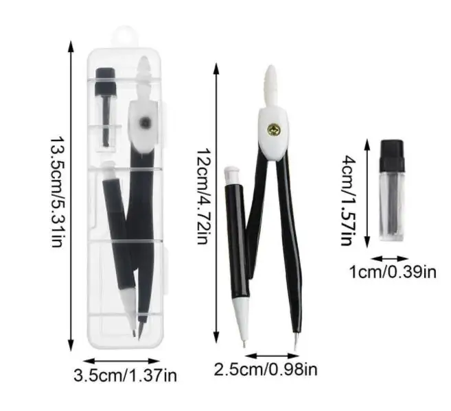 Высококачественные прецизионные инструменты для изучения геометрии офисные школьные принадлежности набор компаса