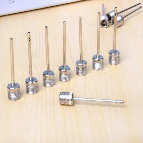 Оптовая продажа, надувной воздушный насос из нержавеющей стали, игла для насоса, для велосипеда, для спортивного мяча