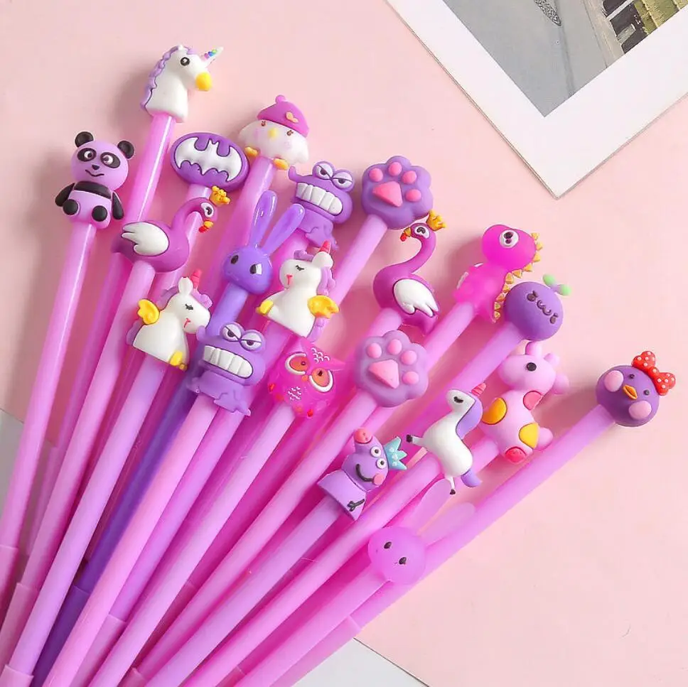 Cute Cartoon Black Gel Ink Pens Kawaii Pens For Birthday Present School ...