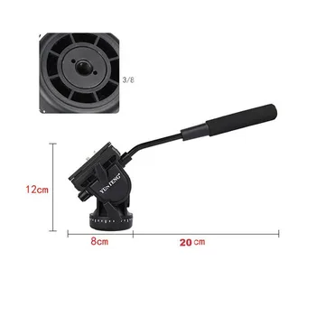 YUNTENG VCT-588 Pro Camera Fluid Drag Tripod Monopod for DSLR Cameras detail image