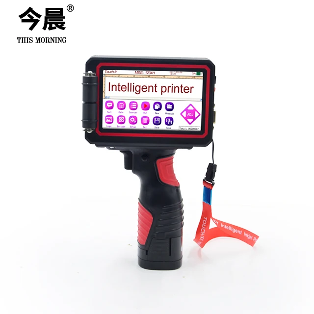 Small Automatic Hand Jet Printer 48 MM Large Character Double Head Card Printer