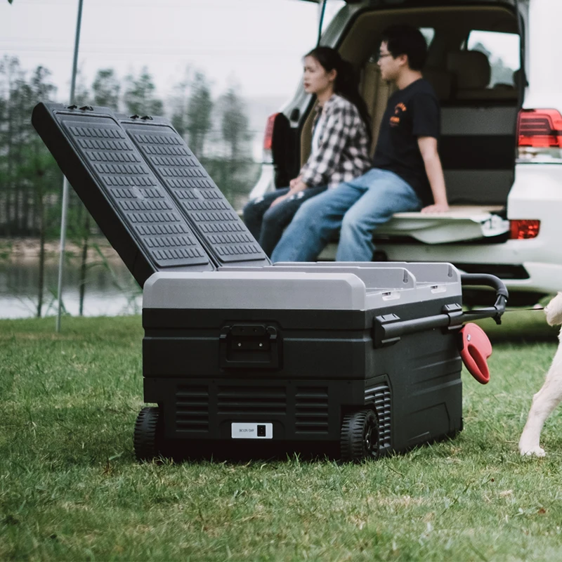 Alpicool TWW95 95L Dual-Zone Car Fridge with Wheels & Handle