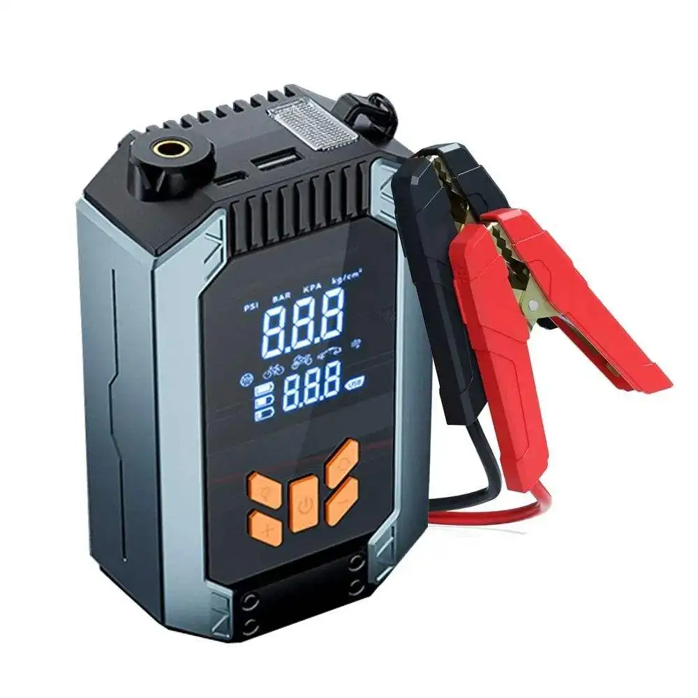 Portable Car Jump Starter 12V Power Bank 7200Mah Car Jump Starter Power Inflator Jump Starter With Air Pump - view 6