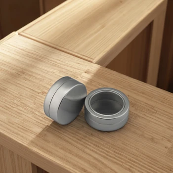 25g Eco-Friendly Mini Aluminum Clear Window Lip Balm Container Empty Tin Tins for Cosmetics Skin Care Packaging Printing