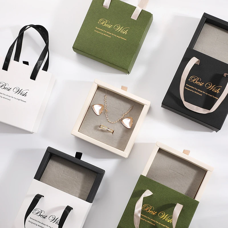 Custom Jewelry Packaging | Lipack Gift Box With Jewelry Gift Drawer Wholesale China Jewelry Packaging Sliding Gift Paper Drawer Box
