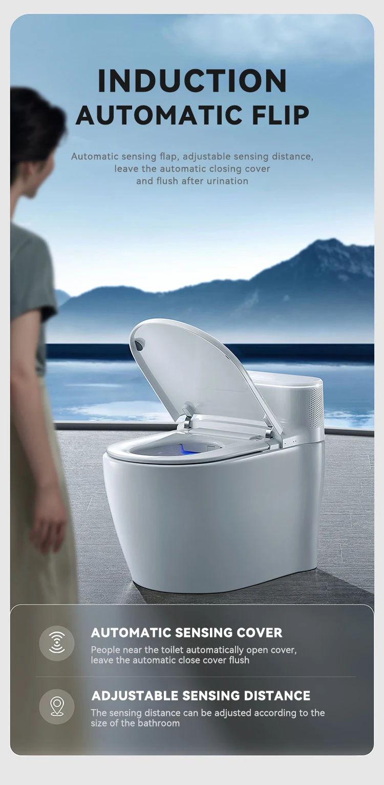 Modernjapanese Style Foor Mounted Electronic Automatic Toilets Bowl ...