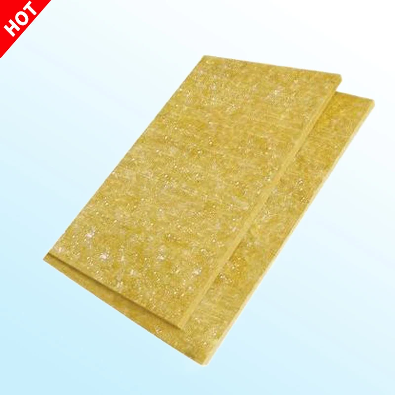 Modern Design Eco-Friendly Rock Wool Board Formaldehyde-Free Low Dust 25/50/100mm Thick Square Sheet Fireproof Metal Basalt