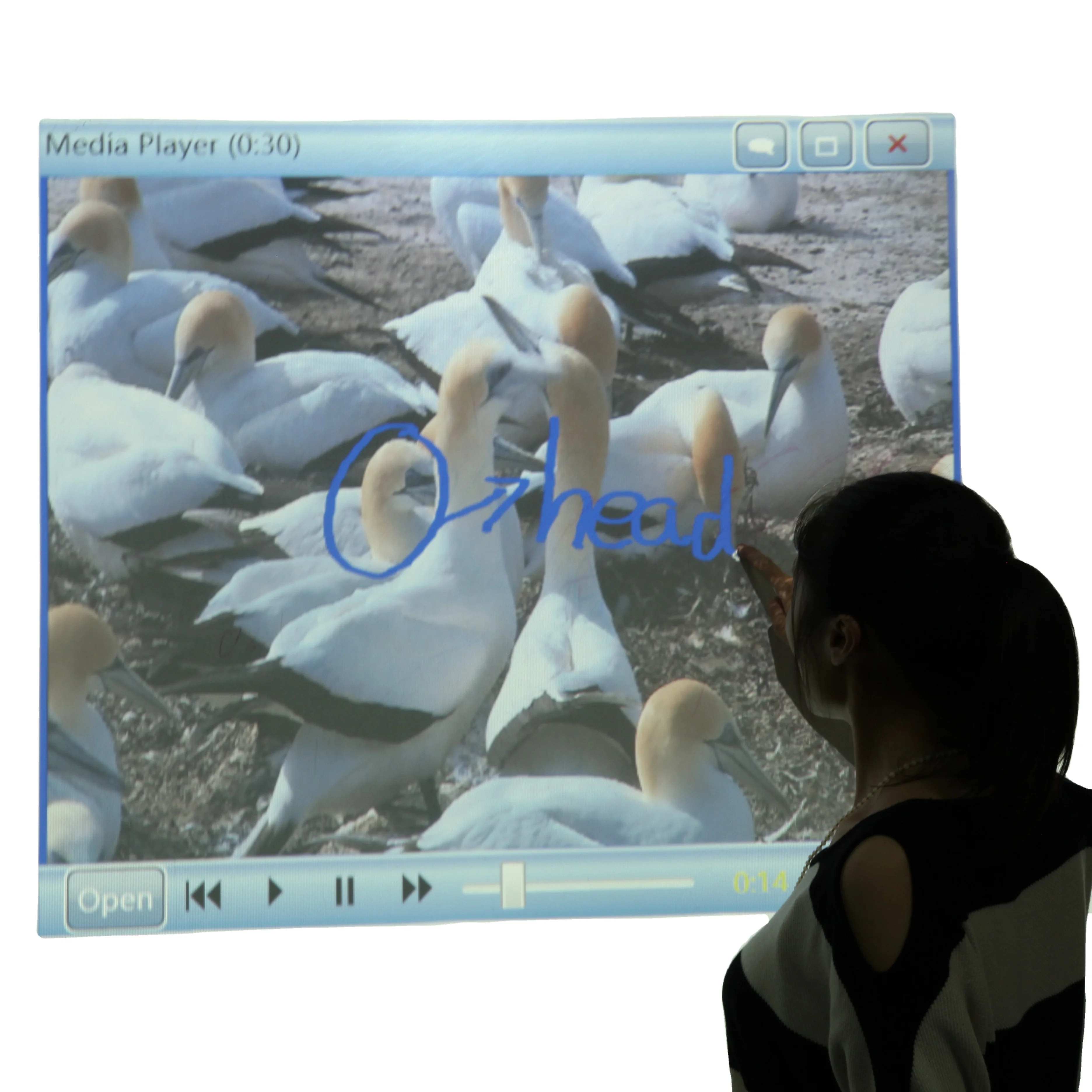 High Precision Portable Smart Interactive Whiteboard Finger Touch High Quality Interactive Wall Classroom Meeting Room