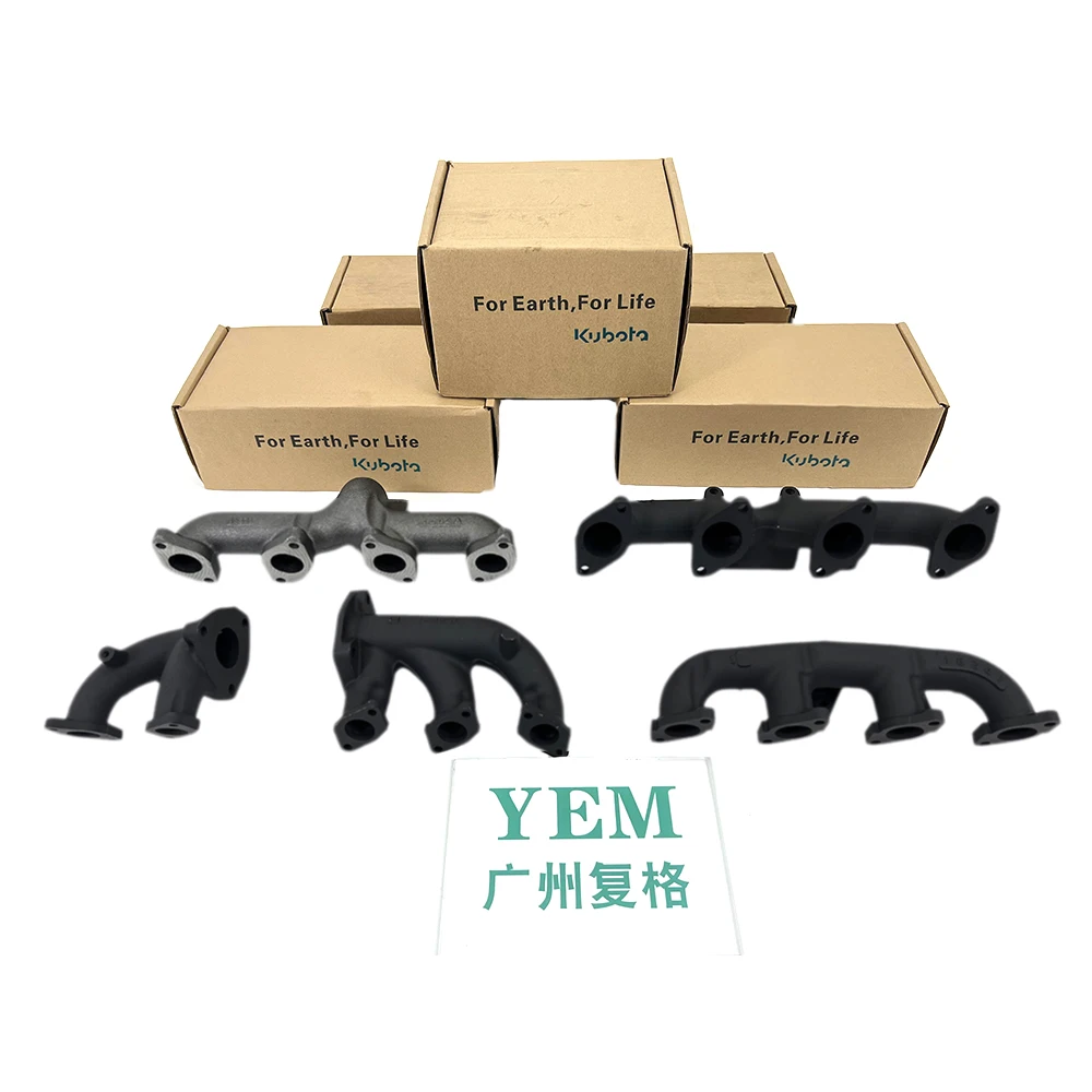 For Fits V1305 V1100 V1200 V1405 V1512 Engine Exhaust Manifold V1502 V4000 V4300 for Kubota V6108 S2200 S2600 S2800 Engine