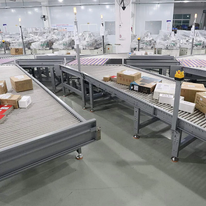 Top Professional Warehouse Parcel Inclined Wheel Sorter Matching ...