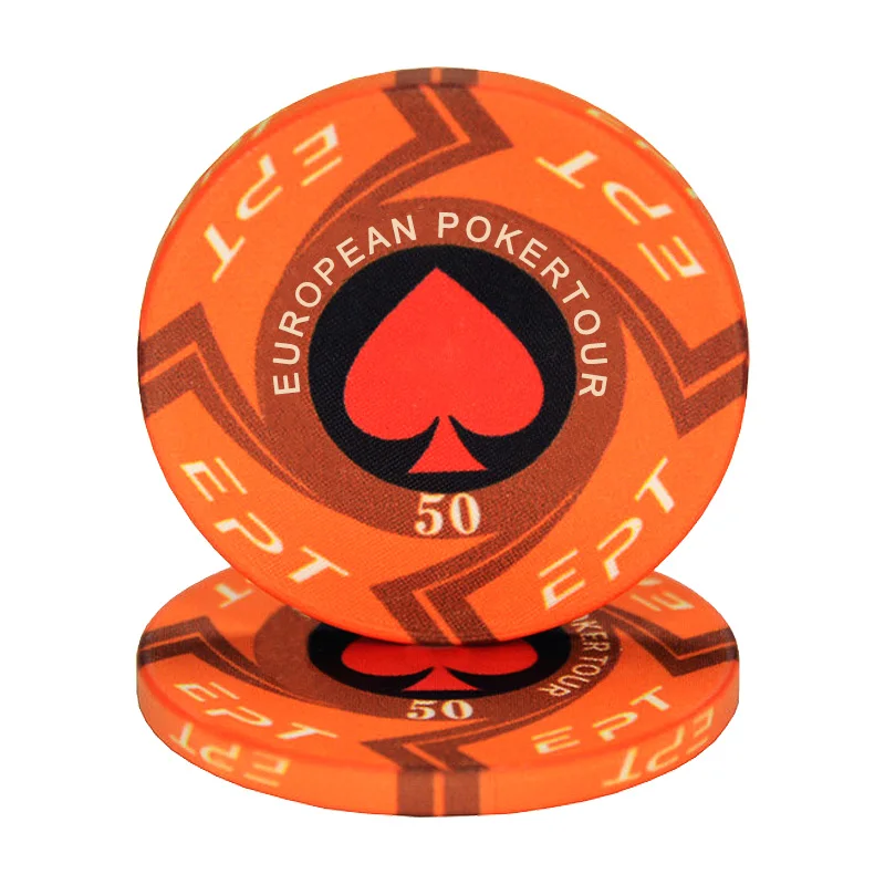 Hot Sale Ept Ceramic Poker Chip Texas Custom Professional Casino