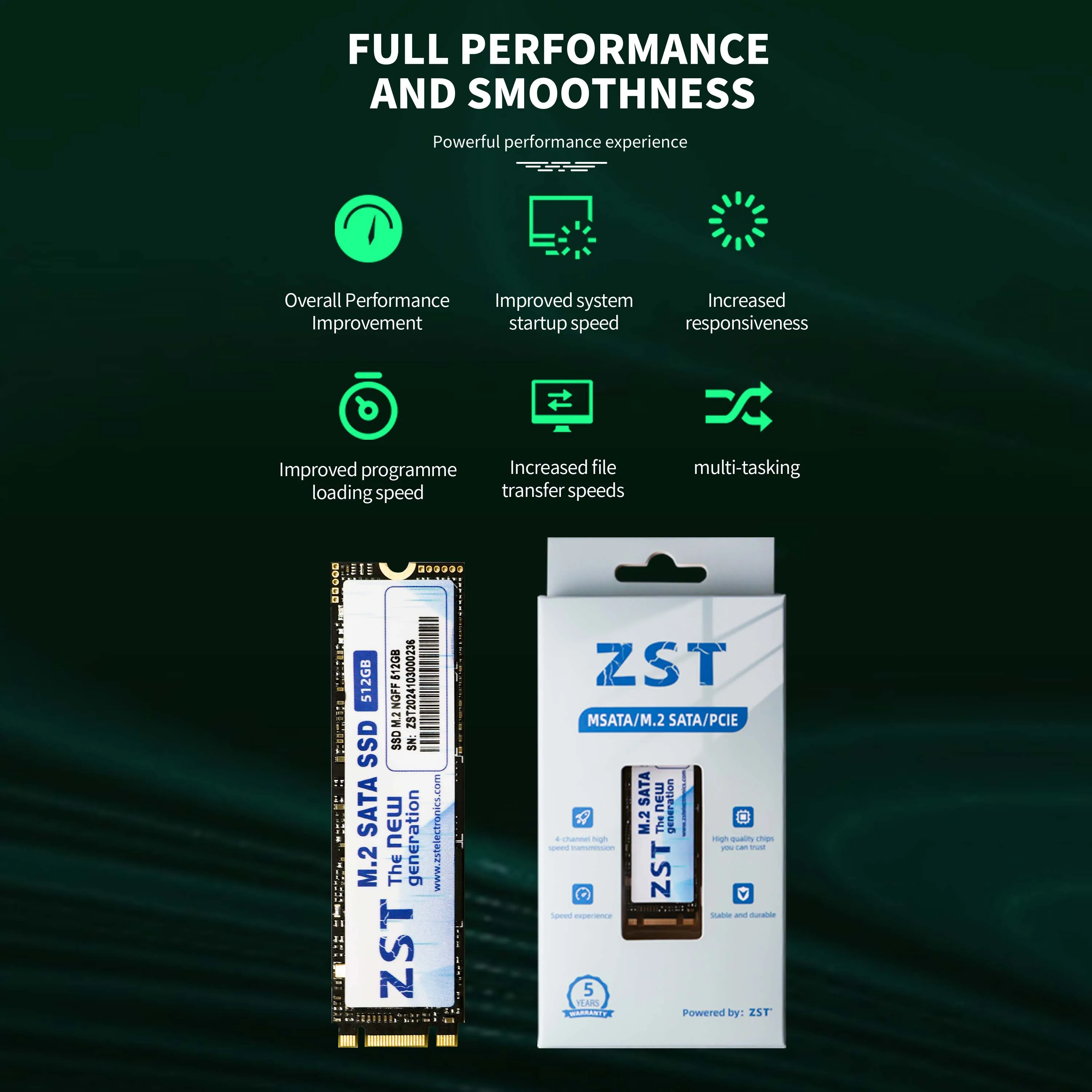 ZST SSD M.2 512GB - High Performance Internal Storage