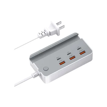 Hot Selling Multi-port 6 Ports USB Charger TYPE C Fast Charging Charging Head Mobile Phone Fast Charging Station