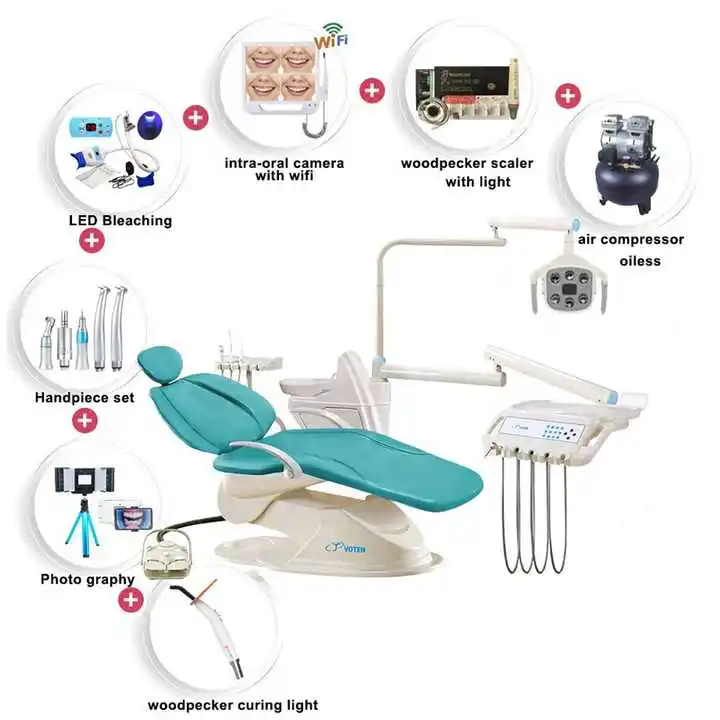 VOTEN CE TUV ISO approved dental clinic chair in brazil WATER DISINFECTION dental chair manufacture