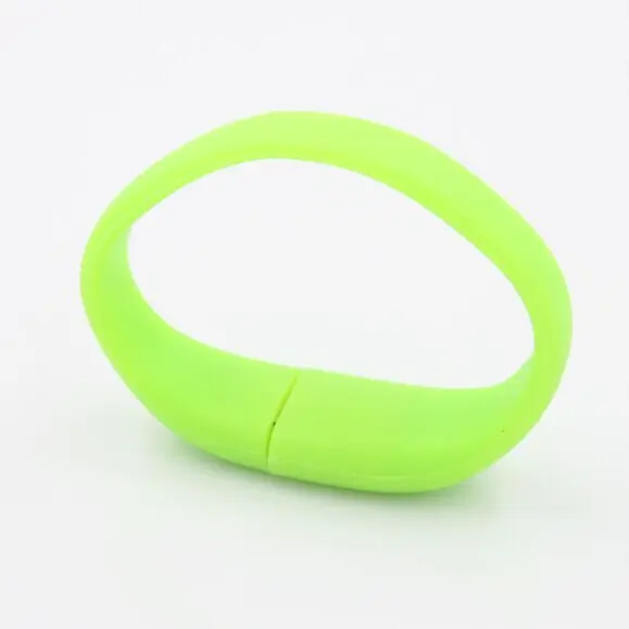 Soft rubber wristband USB memory stick Silicone bracelet USB Flash Drives novelty promotional gifts pen drive - ANKUX.COM