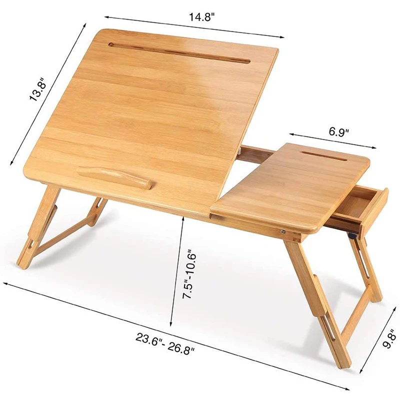 Натуральный круглый бамбуковый поднос с ручками-деревянный бамбуковый круглый поднос для журнального столика, еды, поднос WoodOttoman