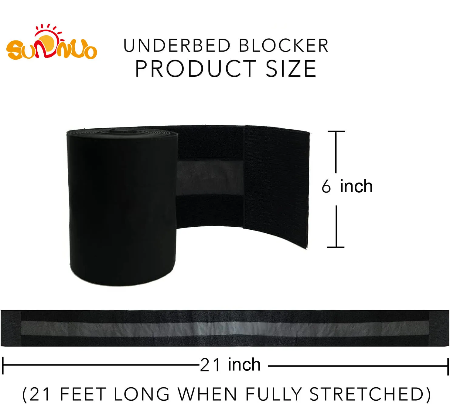 Sunnuo 13ft Under Bed Blocker For Pets Under The Bed Blocker Keeps Out