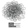 Steel color double layer key ring-0.7*10
