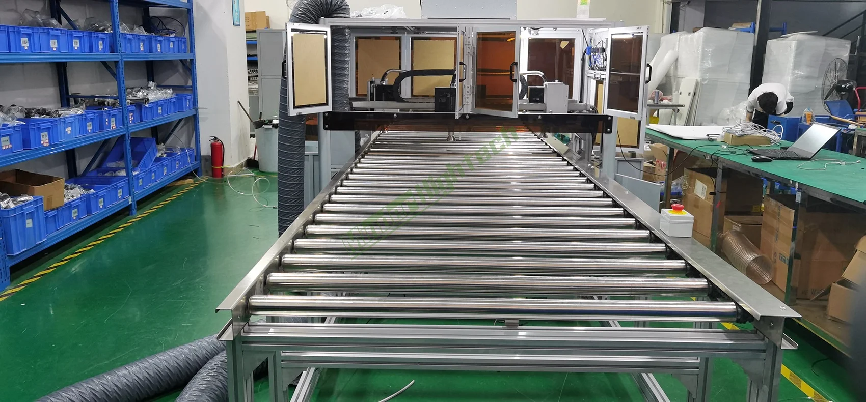 Customized Atmospheric Gantry Online Multi-head Rotating Plasma Process System