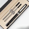 Ensemble double cœur KA102 noir et argent.