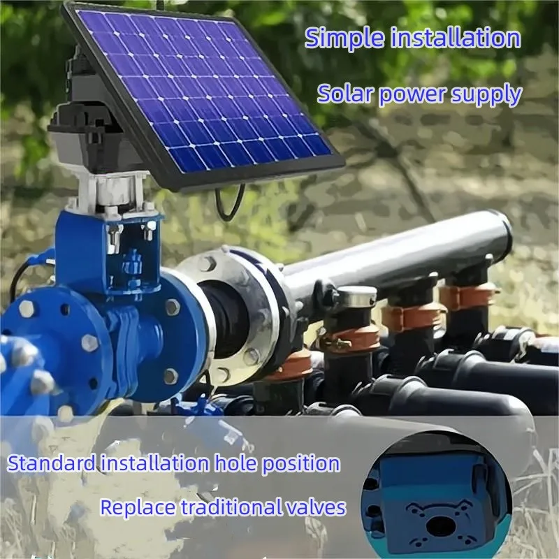 Cqatmt Smart Solar Irrigation Controller 4g Electric Valve Garden