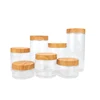 transparent jar with bamboo lid