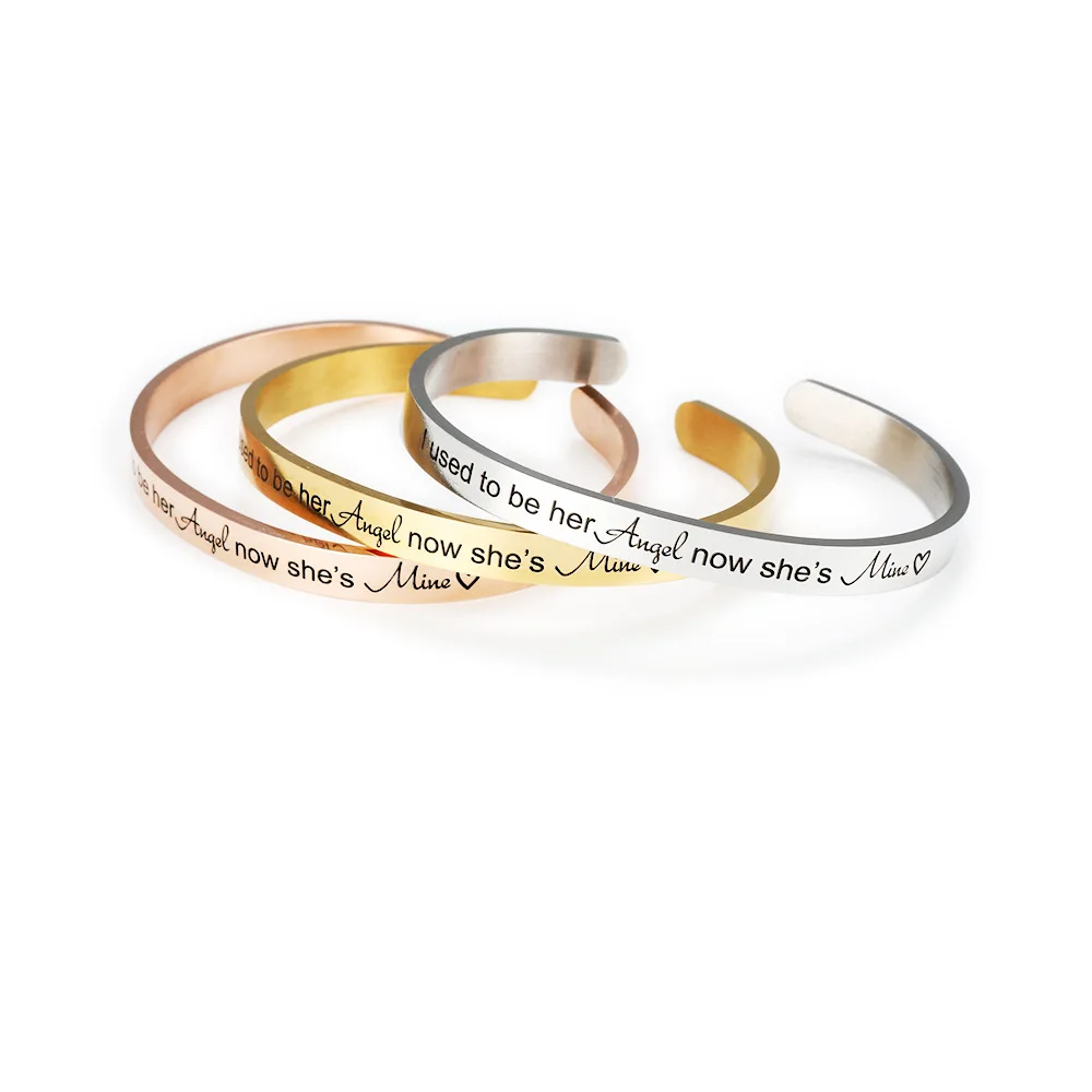 Gift Inspirational Stainless Steel Cuff