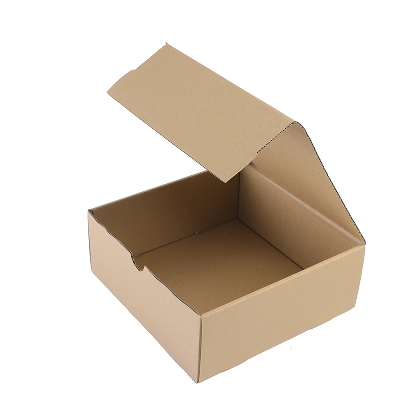 Custom Fancy Printing Recycle Kraft Blue Brown Packaging Mailer Boxes Corrugated Box for Products Cosmetic Packaging Box