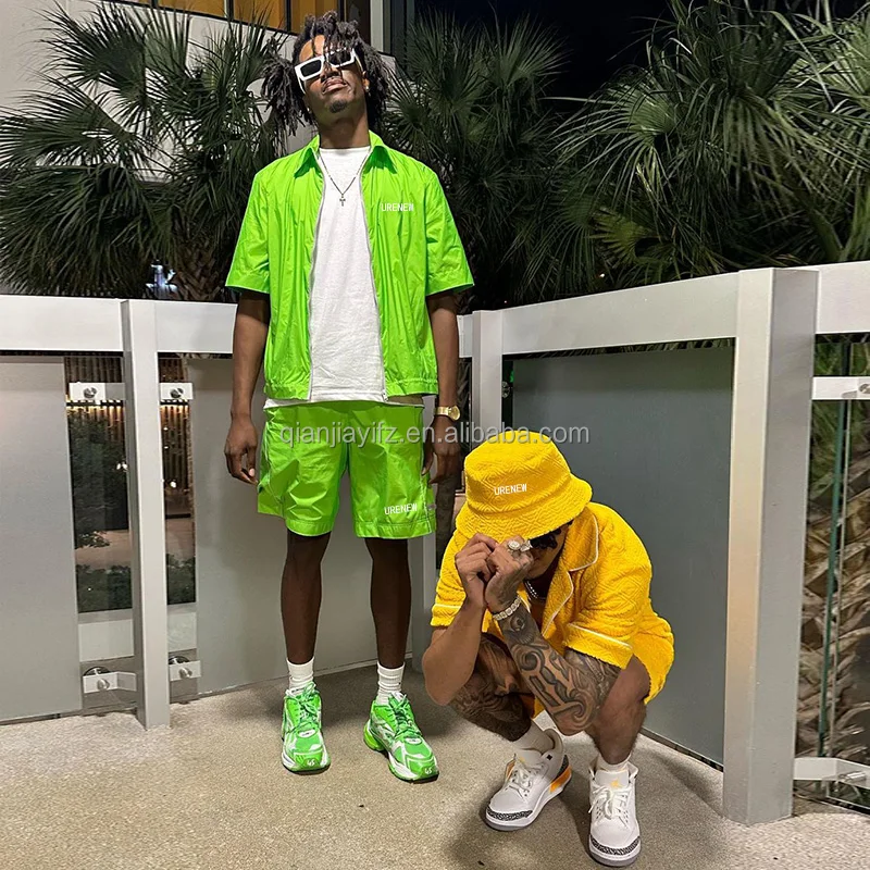 Custom Logo Streetwear Clothingvendor Outfit Two Piece Shorts T Shirts