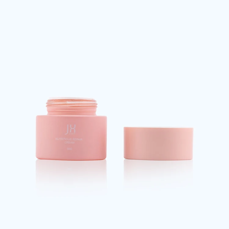 Custom Empty Glass Cream Jars with Screw Lid for Body Cream Cosmetic Container