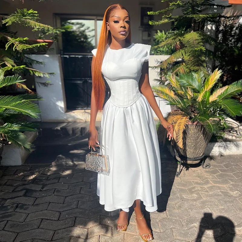 Casual Temperament High Waist Dresses