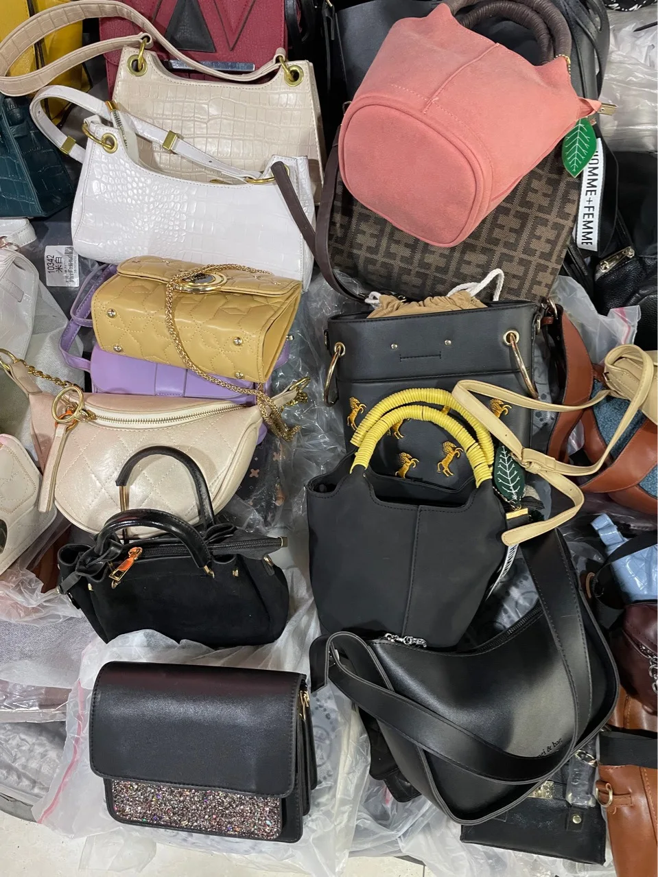 Best Sale In Europe Cheap Price Stock Ladies Bags Handbag Liquidation