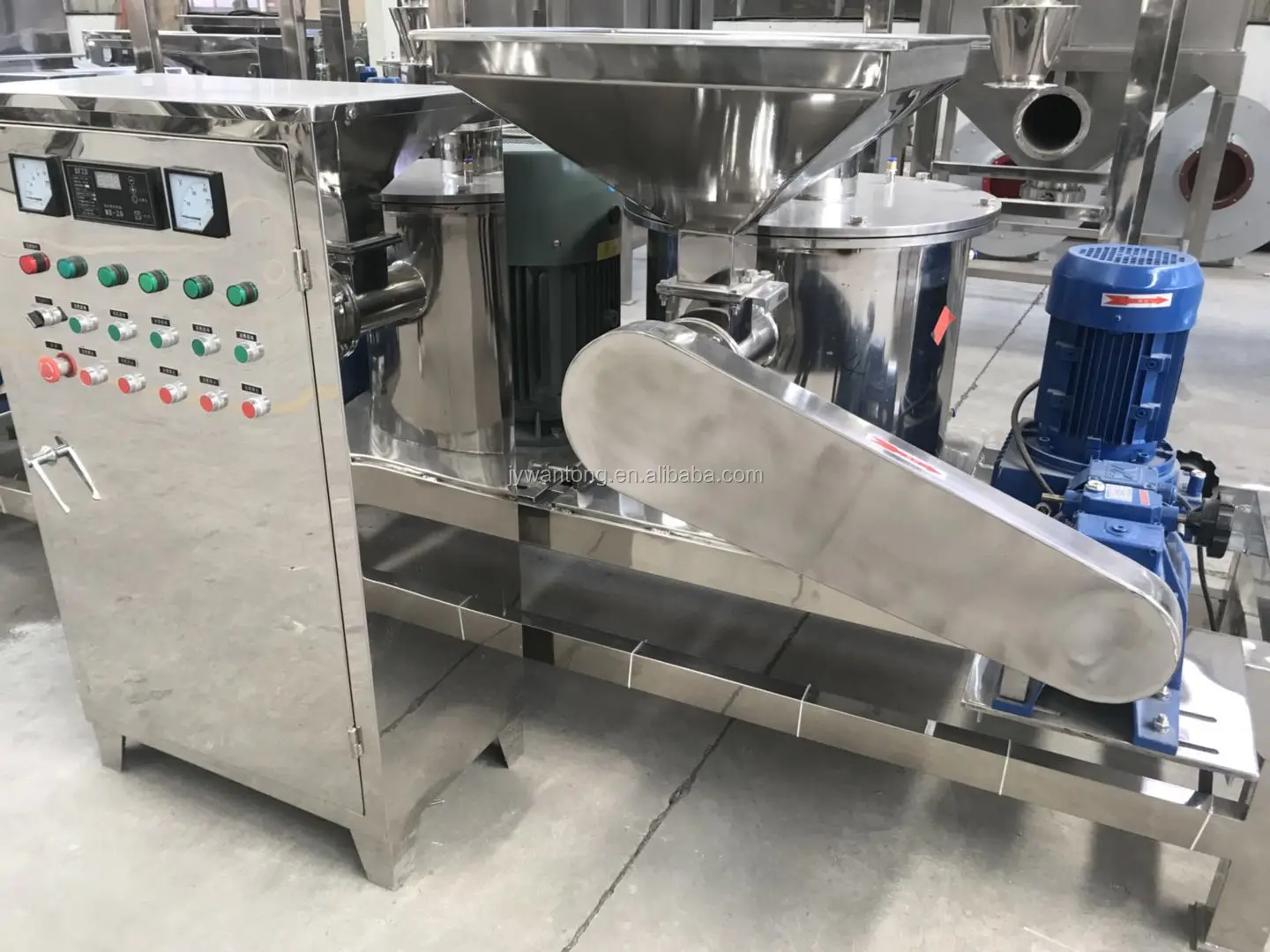 VIDEO! WJT Malaysia Guar Arabic Gum Instant Granules Powder Process Grinding Grinder Crusher Machine