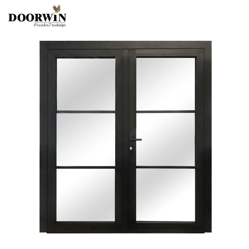 Doorwin American Hot Sale Exterior Modern Door Double Glazed Glass