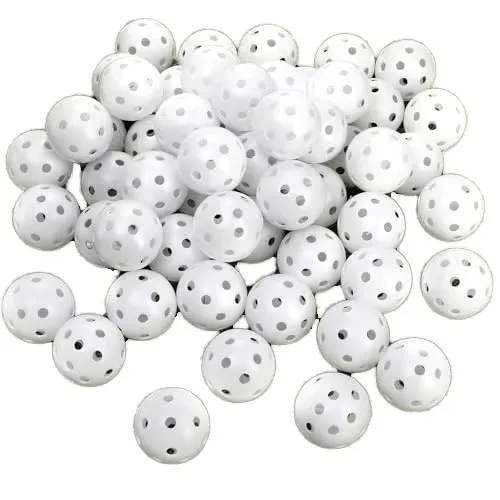 Practice Golf Balls 24-Piece Set 42mm 7 Colors Plastic Indoor/Outdoor Spin product detail 1